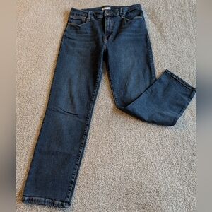 Good American Women's Deep Indigo Straight Leg Jeans